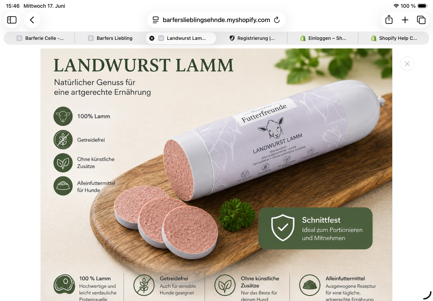 Landwurst Lamm