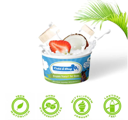 Hunde-Eis Kokos/Erdbeere 90ml