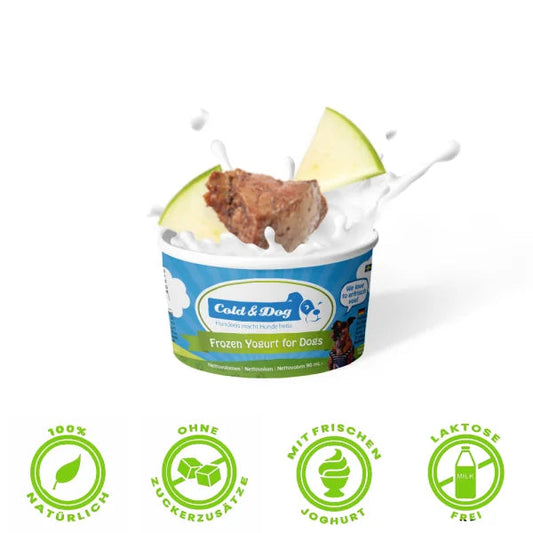 Hunde-Eis Hühnerleberwurst/Apfel 90ml